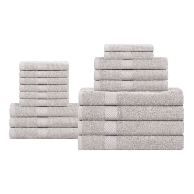 Eco-Friendly Absorbent Assorted 18-Piece Towel Set By Blue Nile Mills - Image 15