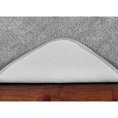 3pc Traditional Nylon Washable Bathroom Rug Set Platinum - Garland Rug - Image 6