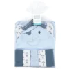 Hudson Baby Infant Boy Hooded Towel And Five Washcloths, Pirate Elephant, One Size