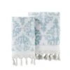Mirage Fringe Bath Towel Aqua - SKL Home