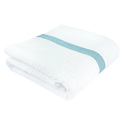 Sussexhome Hotel-Quality Bordered Ultra-Absorbent 100% Natural Cotton Bath Sheet Towel For Bathroom - 35 X 67 Inches - Image 7