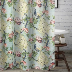 Pavona Enchanted Garden Shower Curtain 72" X 72" By Greenland Home Fashion