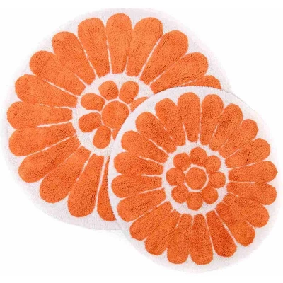 2pc Bursting Flower Bath Rug Set - Chesapeake Merchandising - Image 9