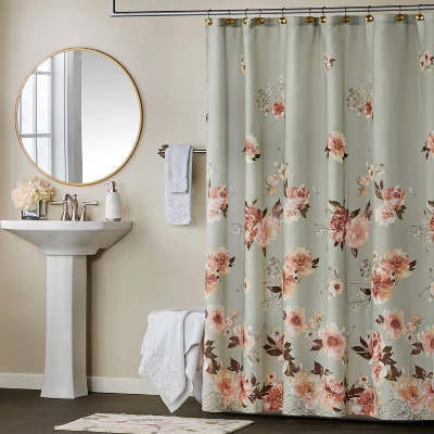 2pc Birdseye Damask Hand Towel Set Seaglass - SKL Home - Image 3