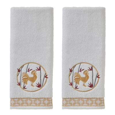 2pc Vern Yip Zodiac Hand Towel Set White - SKL Home - Image 12