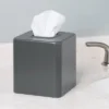 MDesign Metal Square Paper Facial Tissue Box Cover Holder