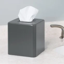 MDesign Metal Square Paper Facial Tissue Box Cover Holder