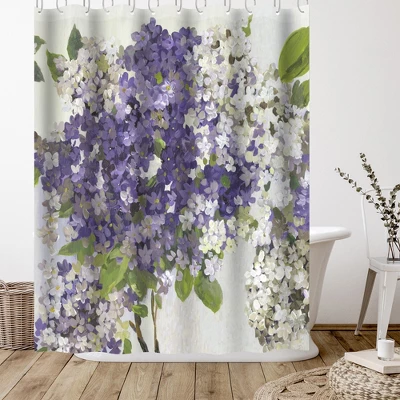 Americanflat 71" X 74" Shower Curtain Style 14 By PI Creative Art - Available In Variety Of Styles - Image 2