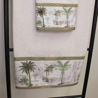 Avanti Colony Palm 3 Pc Towel Set - Image 2
