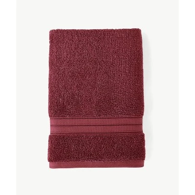 2pc Liam Antimicrobial Hand Towel Set Cranberry - Blue Loom