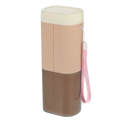 Unique Bargains Large Capacity Toothbrush Case With Cup Traveling Toothbrush Holders PP PE 7.87"x3.07"x2.28" 1 Pcs - Image 8