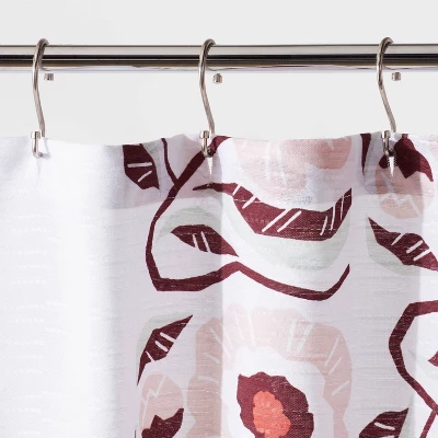 Folk Floral Print Shower Curtain - Room Essentials™ - Image 2
