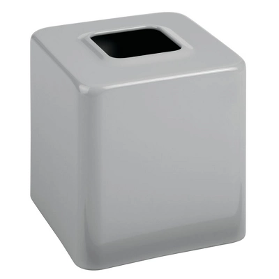 MDesign Metal Square Paper Facial Tissue Box Cover Holder - 2 Pack - Image 4