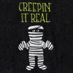 2pc Creepin It Real Hand Towel Black - SKL Home
