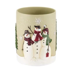 Avanti Snowmen Gathering Wastebasket Multi - Beige
