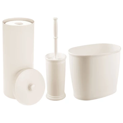MDesign Plastic Bathroom Storage And Cleaning Accessory Set - 3 Pieces - Image 14