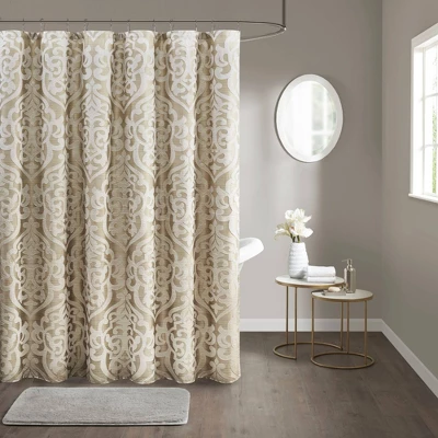 72"x72" Eliot Jacquard Shower Curtain - Madison Park - Image 7