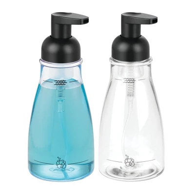 MDesign Round Refillable Foaming Hand Soap Dispenser Pump, 2 Pack - Image 8