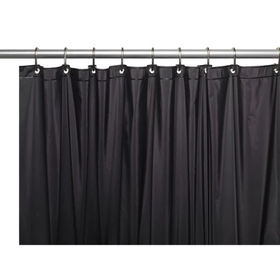 PVC Shower Curtain Liner 3 Gauge Metal Grommets 72in X 72in By Carnation Home Fashions - Image 3