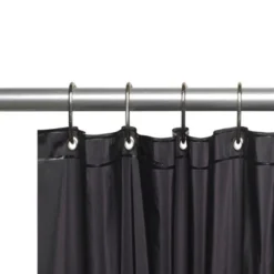 PVC Shower Curtain Liner 3 Gauge Metal Grommets 72in X 72in By Carnation Home Fashions