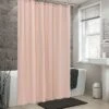 Montauk Accents Bliss Rose Pink Water Resistant Fabric Shower Liner - Standard Size