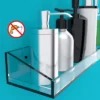 Vdomus 10" X 10" Rectangular Acrylic Wall Mounted Bathroom Shelves -2-Pack