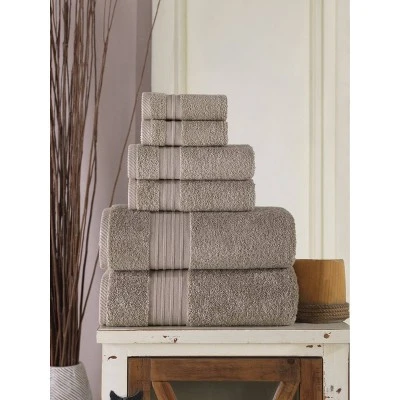 6pc Luna Turkish Bath Towel Set - Enchante Home - Image 3