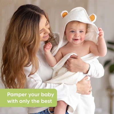 Cuddle Baby Hooded Towel, Organic Baby Bath Towel, Hooded Baby Towels, Baby Beach Towel For Newborn, Kids - Image 7