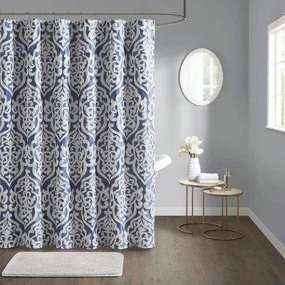 72"x72" Eliot Jacquard Shower Curtain - Madison Park - Image 9