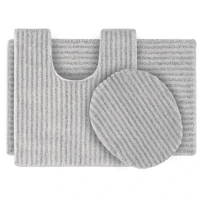 3pc Sheridan Plush Washable Nylon Bath Rug Set - Garland - Image 5