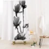 Monika Strigel Black Magnolia Shower Curtain Black/White - Deny Designs