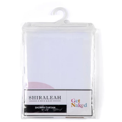 Shiraleah "Get Naked" White Shower Curtain - Image 2