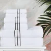 Premium Cotton Solid Plush Heavyweight Hotel Luxury Bathroom Set By Blue Nile Mills