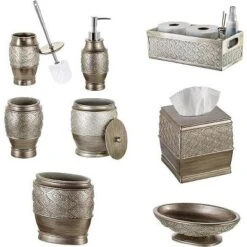 Creative Scents Dublin Bathroom Accessory Set - 6 Piece