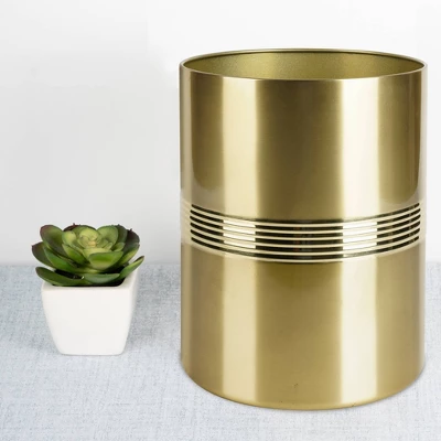 Decorative Bathroom Wastebasket - Nu Steel - Image 2