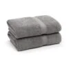 2pk Sinemis Turkish Bath Towel Collection Dark Gray - Linum Home Textiles
