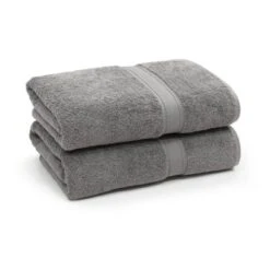 2pk Sinemis Turkish Bath Towel Collection Dark Gray - Linum Home Textiles