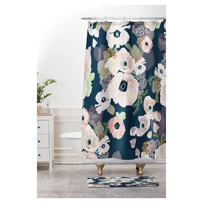 24""x36" Khristian A Howell Une Femme In Blue Cushion Bath Mat Blue - Deny Designs - Image 3