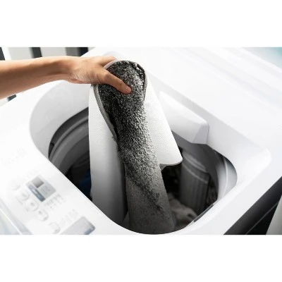 3pc Traditional Nylon Washable Bathroom Rug Set Platinum - Garland Rug - Image 2