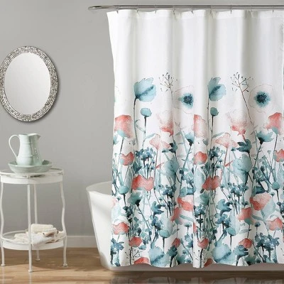 Zuri Flora Shower Curtain - Lush Décor - Image 5