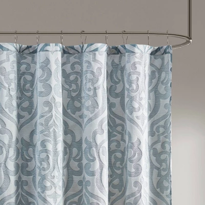 72"x72" Eliot Jacquard Shower Curtain - Madison Park - Image 2