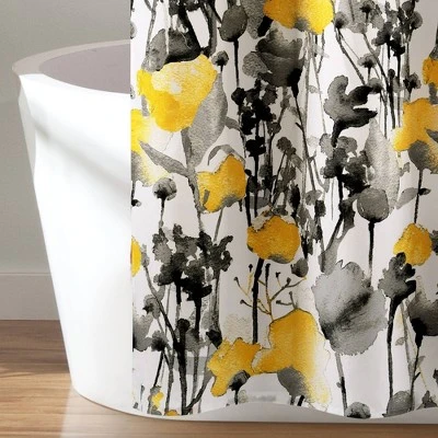 Zuri Flora Shower Curtain - Lush Décor - Image 2