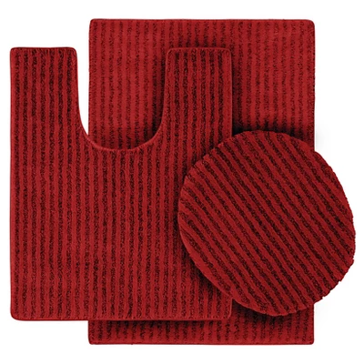 3pc Sheridan Plush Washable Nylon Bath Rug Set - Garland - Image 11