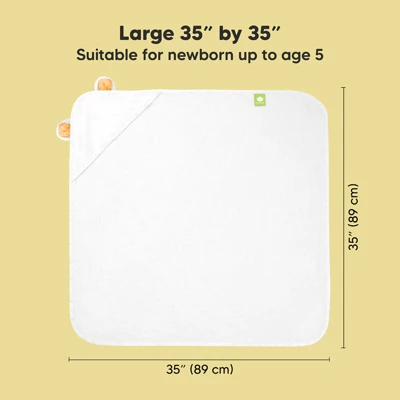 Cuddle Baby Hooded Towel, Organic Baby Bath Towel, Hooded Baby Towels, Baby Beach Towel For Newborn, Kids - Image 2