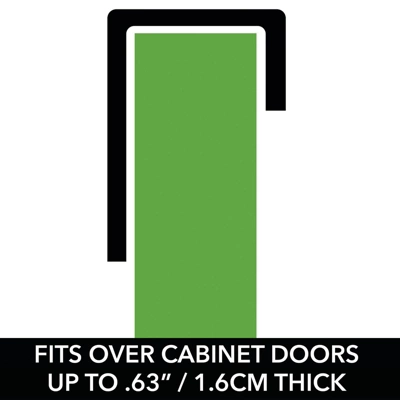 MDesign Steel Bath Over Cabinet Door Hair Tool Storage Organizer Basket - Image 3