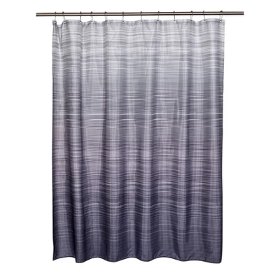 Ombre Line Shower Curtain Gray - Moda At Home - Image 2