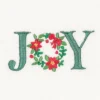 2pk Joy Holiday Hand Towel Set White - Linum Home Textiles