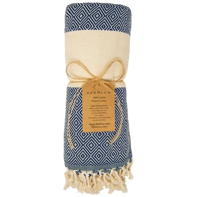 Deerlux 100% Cotton Bath Towel, 40" X 70" Diamond Peshtemal - Image 14