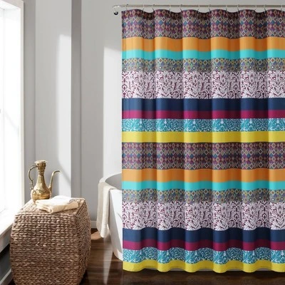 Boho Striped Shower Curtain - Lush Décor - Image 6