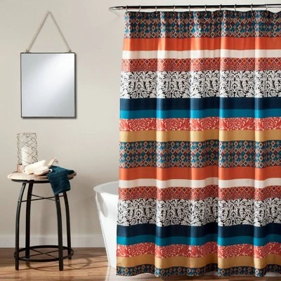 Boho Striped Shower Curtain - Lush Décor - Image 7